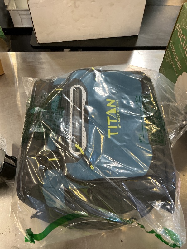 Photo 1 of Titan by Arctic Zone 16 Can Zipperless Soft Cooler with HardBody Liner, Marine Blue