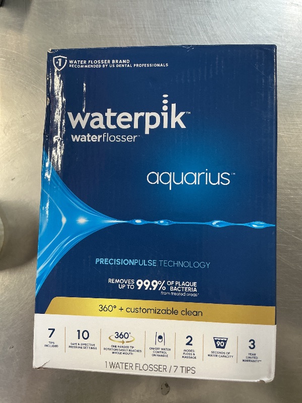 Photo 1 of Waterpik Aquarius Professional Water Flosser Designer Series, Blue, WP-673