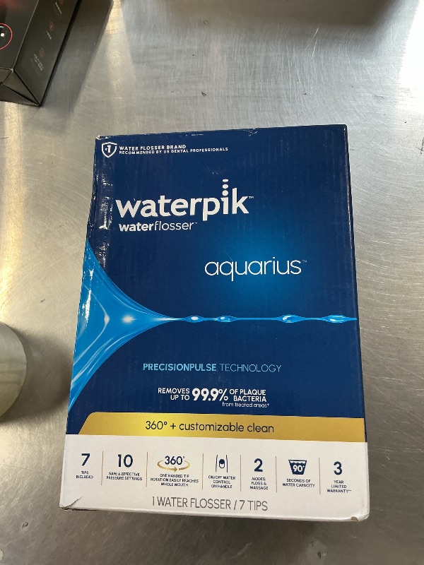 Photo 1 of Waterpik Aquarius Professional Water Flosser Designer Series, Blue, WP-673