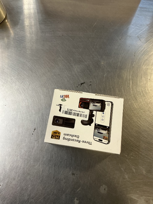 Photo 1 of 3 Channel Dash Camera for Cars,Capture Crisp 4K+1080P+1080P, Features 5G WiFi & App Control, Night Vision,24H Parking Mode,Loop Recording,170° Wide Angle,32GB Card Included(Black)