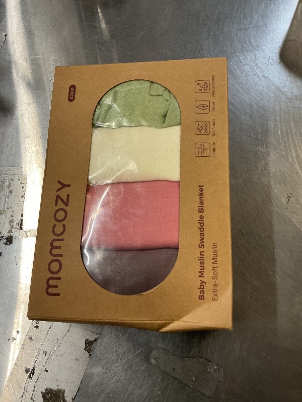 Photo 1 of Momcozy Muslin Swaddle Blankets, 4-Pack Breathable and Skin-Friendly Receiving Blankets, Swaddle Blanket Shower Gifts & Baby Registry Essentials, Large 47"x47", Soft Pastels