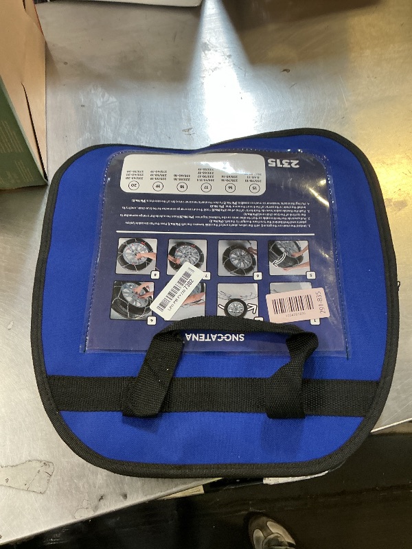 Photo 1 of Snow Chains for Cars, SUVs & Pickup Trucks – Quick Fit, Easy Installation, Reusable Universal Tire Chains for Winter Emergency Traction (Set of 2)