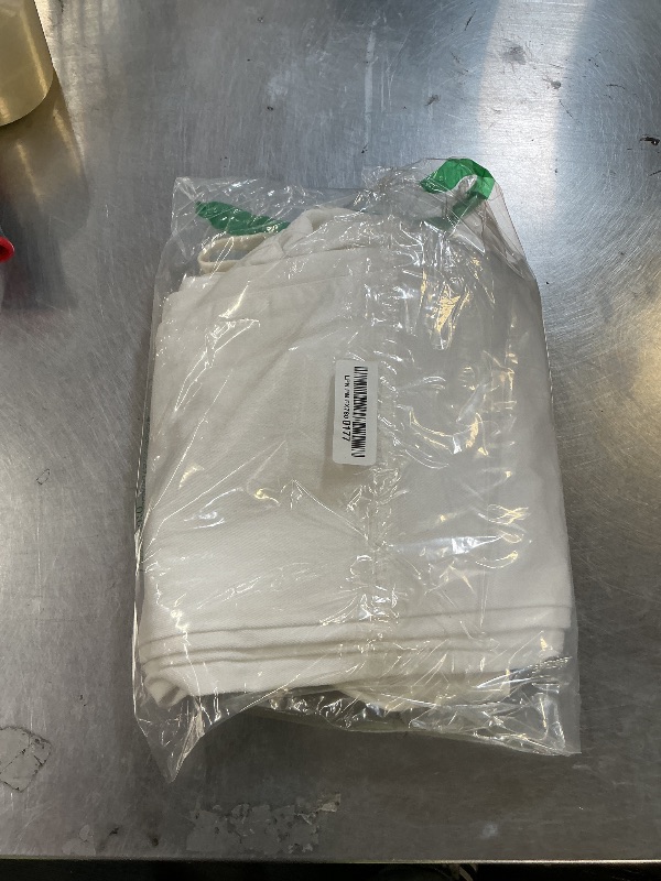 Photo 1 of Sidefeel Women's Wide Leg Jeans High Waisted Stretchy Straight Leg Drawstring Spring Outfit Denim Pants with Pocktes White Size 4