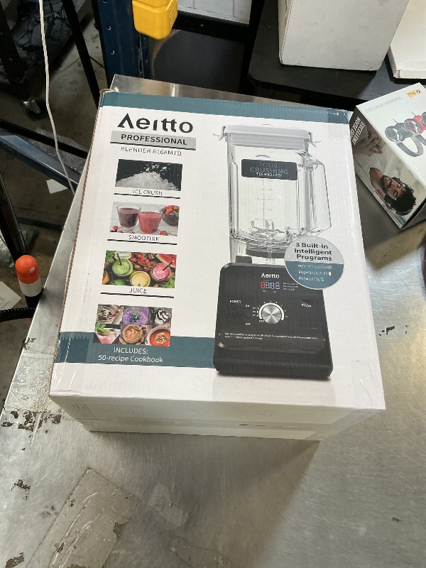 Photo 1 of Aeitto Blender for Kitchen, 68 Oz Large Capacity Professional Countertop Blender, 1500-Watt Smoothie Blender for Ice Crush, Frozen Drinks, Silver