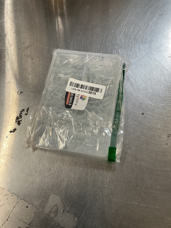 Photo 1 of Short Almond Nail Tips, 240pcs Soft Nail Gel Tips Pre-Shaped Acrylic Fake Nails, Half Matte Full Cover Clear Gelly Press on Flase Nail Tips for Extension Nail Manicure Home DIY 12 Sizes Gelly Tips