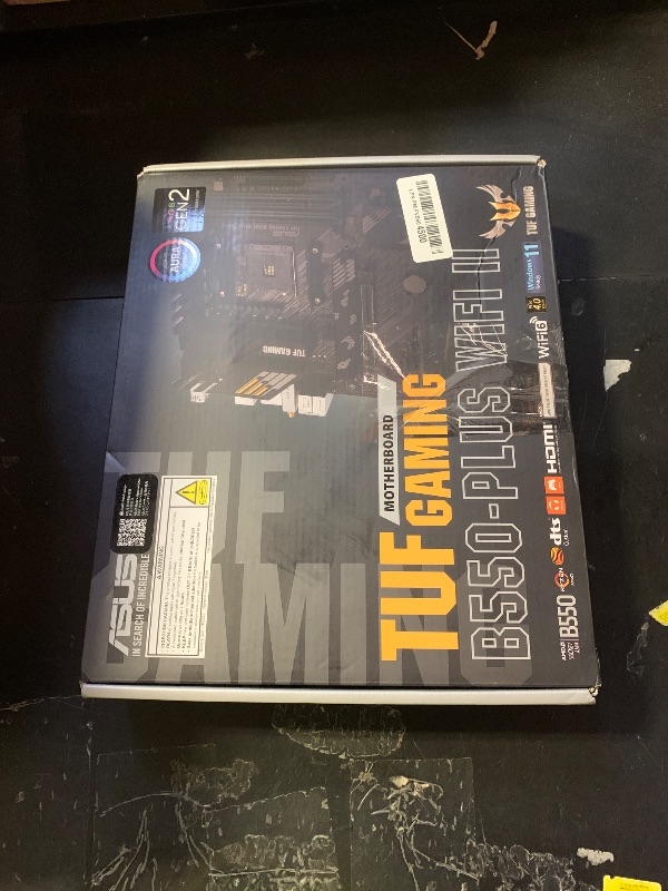 Photo 1 of ASUS TUF Gaming B550-PLUS WiFi II AMD AM4 (3rd Gen Ryzen™) ATX Gaming Motherboard (PCIe 4.0, WiFi 6, 2.5Gb LAN, BIOS Flashback, USB 3.2 Gen 2, Addressable Gen 2 RGB Header and Aura Sync)