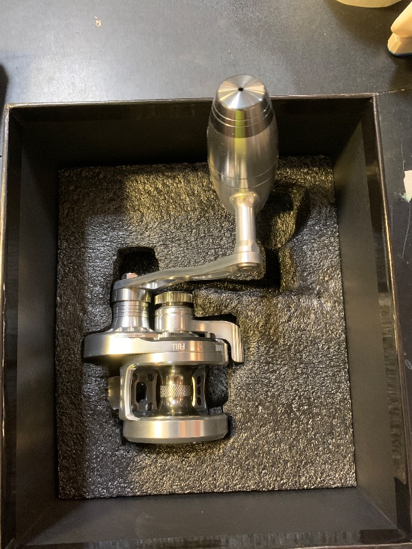 Photo 1 of GOMEXUS Slow Pitch Jigging Reel LS20 CNC All Aircraft Grade Aluminum Body Lever Drag Right Hand Conventional Reel