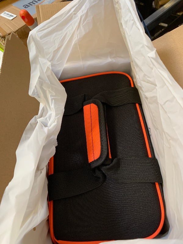 Photo 1 of ETENWOLF VORTEX S6 Tire Inflator Portable Air Compressor for Heavy-duty Vehicle, Cordless Air Pump for Car & Inflatables with 19200 mAh Battery, 100% Duty Cycle & Dual Cylinder Bike Pump, Vivid Orange