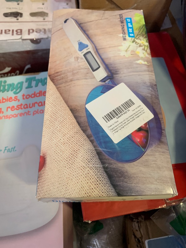 Photo 1 of Digital Spoon Scale with 3pcs Measuring Spoon, Electronic Food Measure Scoop Baking Scale Gram Weight Electric Measuring Scoop 500g/0.1g High Precision Kitchen Gadgets for Coffee Milk Tea Flour Spices