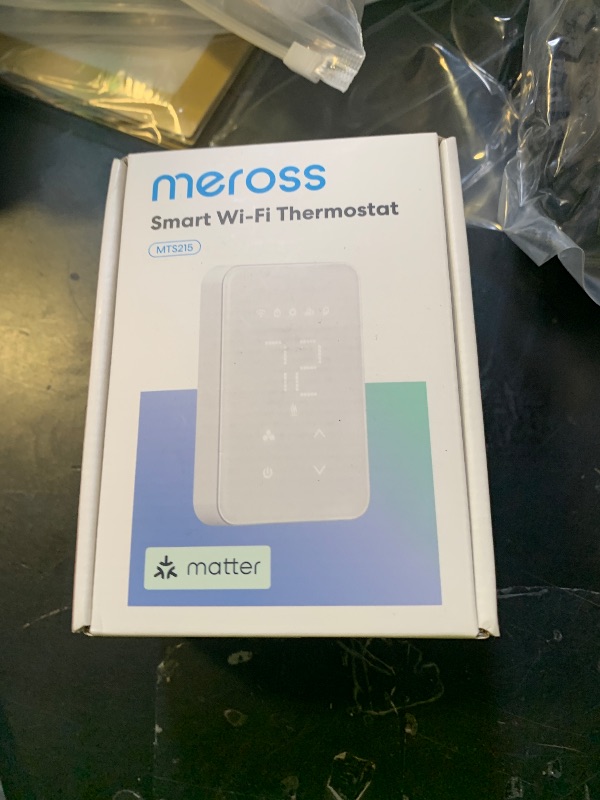 Photo 1 of meross Matter Smart Thermostat for Electric Baseboard Heater, Works with Alexa, HomeKit, Google, SmartThings, Programmable WiFi Thermostat for House, Energy Saving, App & Voice Control for Smart Home