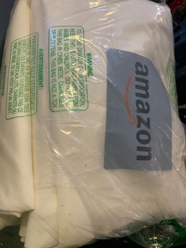 Photo 1 of BRILLMAX 6 Pack Ivory Round Tablecloths 120 Inch for 60” Tables - 150 GSM Polyester Fabric, Floor Length Drop, Water, Stain & Wrinkle Resistant Cloth Cover for Wedding Reception Banquet Dining