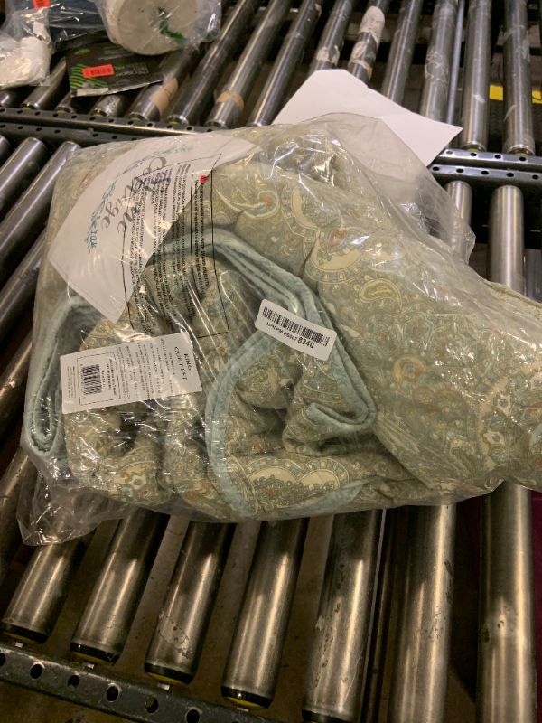 Photo 1 of Stone Cottage - King Quilt Set, Reversible Cotton Bedding with Matching Shams, Ideal Bedding Set (Emilia Green, King)