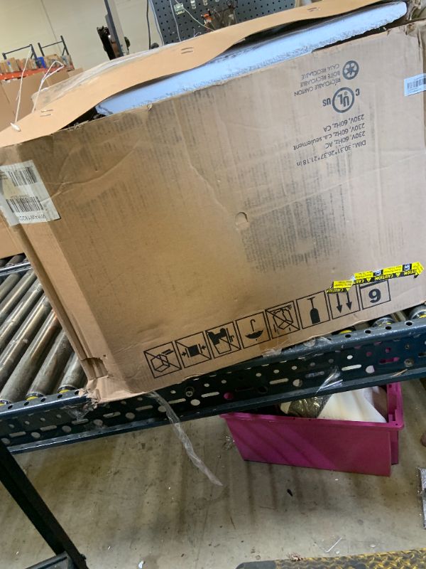 Photo 1 of *DAMAGED PACKAGING** Whirlpool 18,000 BTU Window Air Conditioner with Dehumidifier, 230V, Window AC for Large Rooms up to 1000 Sq. Ft., Bedroom, Living Room, Apartment, with Remote, 3 Speeds, and 24H Timer, White