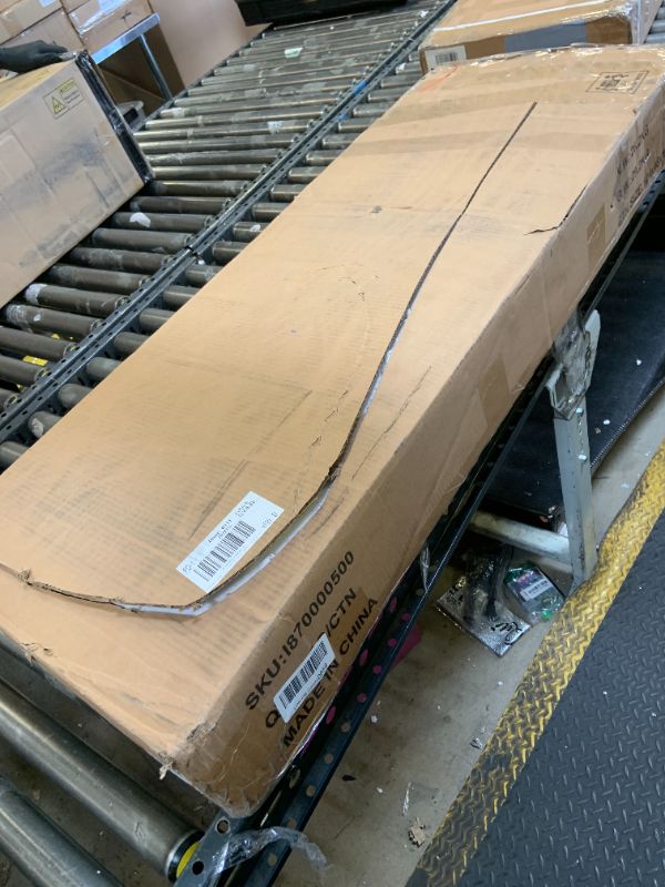 Photo 1 of kepptory 47” Pantry Cabinet, Kitchen Pantry Storage Cabinet with Doors and Adjustable Shelves,Freestanding Buffet Cupboards Sideboard for Living Room and Dinning Room (White)