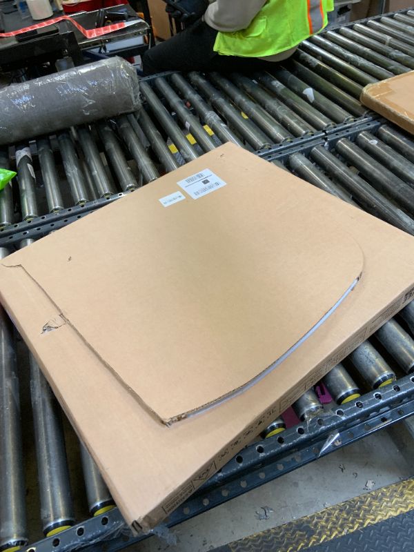 Photo 1 of JUST THE MIRROR******************PARTIAL SET*********LINSY White Vanity with Mirror and Lights, 2 Glass Cabinets and Height - Adjustable Shelf & 9 Drawers Dressing Table, Makeup Desk with Glass Top & Charging Station, 3 Adjustable Brightness Modes