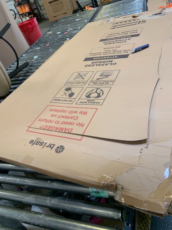 Photo 1 of brisafe NanoMirror Non-Glass Ultra-Light Foldable Home Gym on Wheels, 71"x71" Extra Large Full Body Unbreakable Shatterproof Mirror, 360° Swivel for Yoga, Dance, Fitness Studio & Home Gym, Black