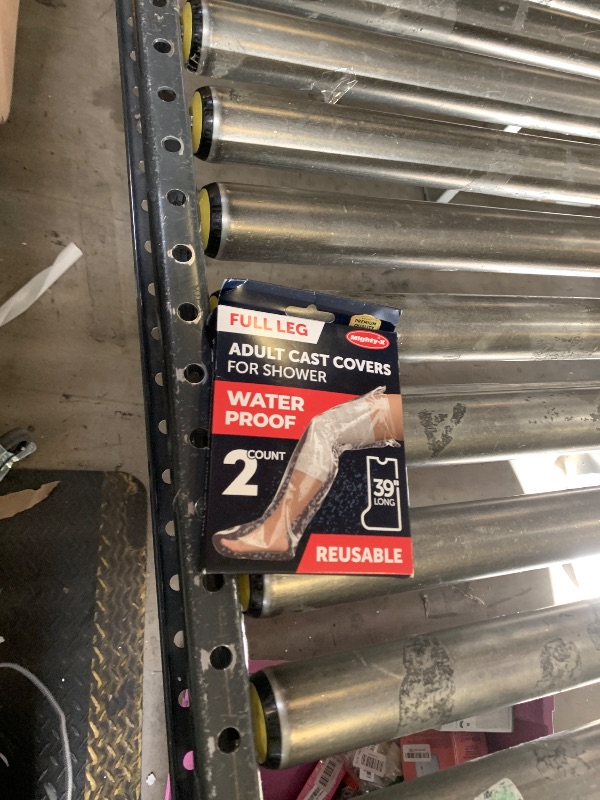 Photo 1 of 100% Waterproof Cast Covers for Shower Leg - 2pk - Tight Seal - Reusable Adult Full Leg Cast Protectors - Thigh, Knee, Ankle, Foot - After Surgery Bandage and Dressing Shower Bag - Long Size