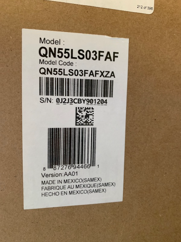 Photo 1 of Samsung 55-Inch Class The Frame LS03F 4K QLED Smart TV (2025 Model) Slim Fit Wall Mount, Modern Frame Design, NQ4 AI Gen2 Processor, Art Mode, Artful Picture Quality, Samsung Vision AI, Alexa Built-in PARTS ONLY