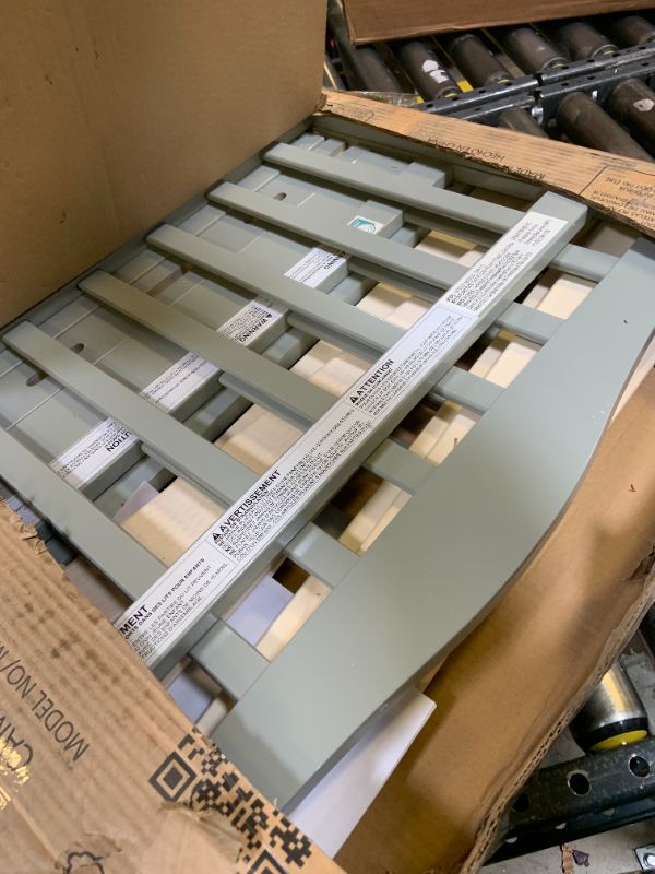 Photo 1 of Dream On Me Classic Design Toddler Bed in Cool Grey, Low-to-Floor Wooden Bed with Safety Rails, GREENGUARD Gold & BSA Certified, Non-Toxic Finish