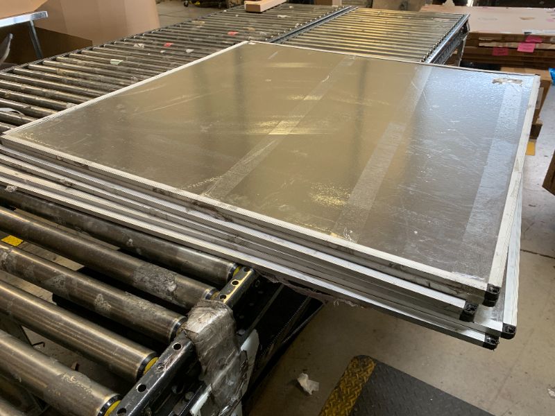 Photo 1 of **USED** 1pc VIZ-PRO Notice Board Felt Gray, 48 X 36 Inches, Silver Aluminium Frame