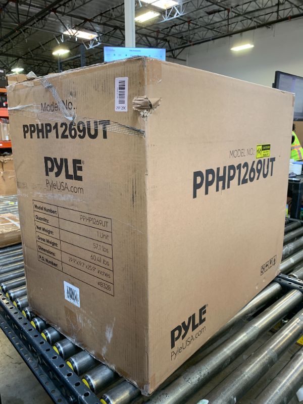 Photo 1 of Pyle 12" Bluetooth PA System with Speaker Stand, Powerful Karaoke Machine for Adults, Portable Party Speaker with Wireless Microphone, USB/SD, AUX Input, LCD Display, 1500W Audio Output