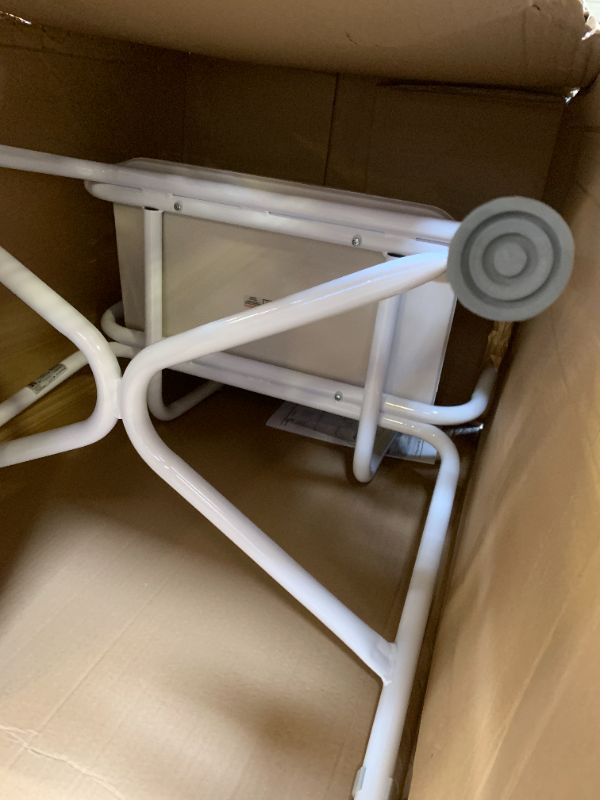 Photo 1 of Homecraft Sherwood Plus Perching Stool with Padded Seat & Back, Bariatric Stool, Angled Shower Seat, Bath Chair for Elderly, Handicapped, & Disabled users, Bathroom Accessory for Comfort & Stability