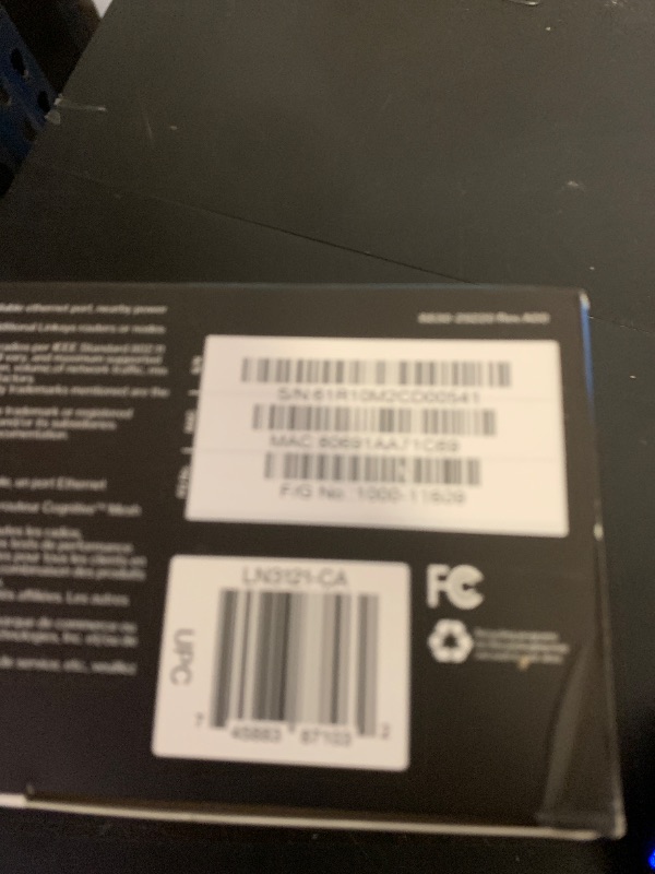 Photo 1 of Linksys Mesh WiFi 6 Router | Connect 35+ Devices | Up to 2,700 Sq Ft | Speeds of up to 5.4 Gbps | LN3121-AMZ | 2024 Release