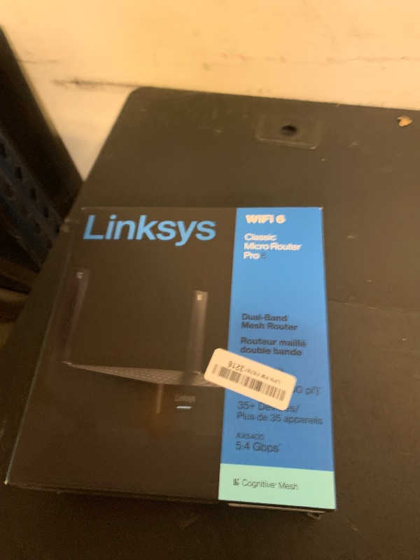Photo 1 of Linksys Mesh WiFi 6 Router | Connect 35+ Devices | Up to 2,700 Sq Ft | Speeds of up to 5.4 Gbps | LN3121-AMZ | 2024 Release