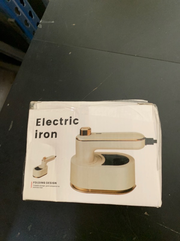 Photo 1 of Travel Steamer Iron for Clothes Mini-Portable Ironing Machine Travel and Iron Fast 10s Heat-Up and 180° Rotating Handle,Horizontal and Vertical,Garment Steamer and Iron for Travel Office Home(White)