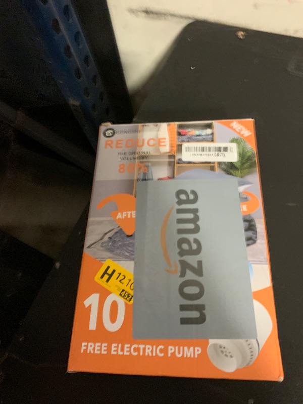 Photo 1 of 10 Small Vacuum Storage Bags with Electric Pump,Plastic Packaging Bags, Space Saver Bag for Clothes, Mattress, Blanket, Duvets, Pillows, Comforters, Travel