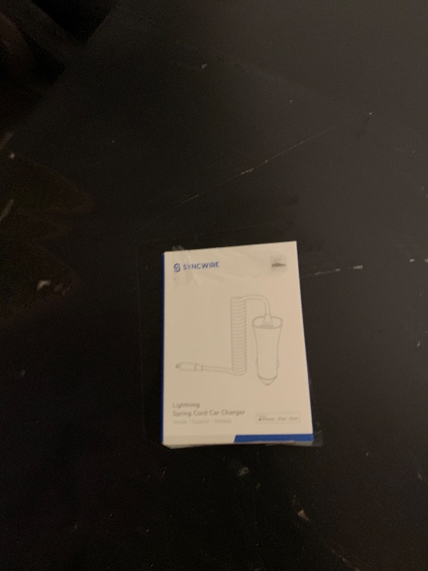 Photo 1 of [Apple MFi Certified] Syncwire iPhone Car Charger 32W Super Fast Car Phone Charger Cigarette Lighter USB Car Adapter with Build-in 5FT Coiled Lightning Cable for Apple iPhone 14/13/12/11/XR/Max, iPad