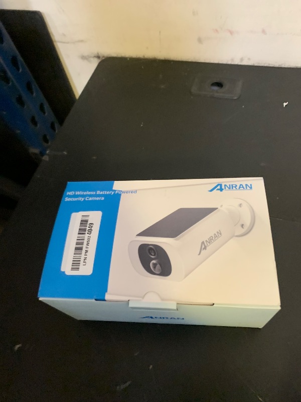 Photo 1 of ANRAN 2K Solar Security Cameras Wireless Outdoor, 2.4Ghz WiFi Surveillance Outdoor Camera for Home Security with Embedded Solar Panel, Color Night Vision, 2-Way Talk, IP67 Waterproof, Work with Alexa