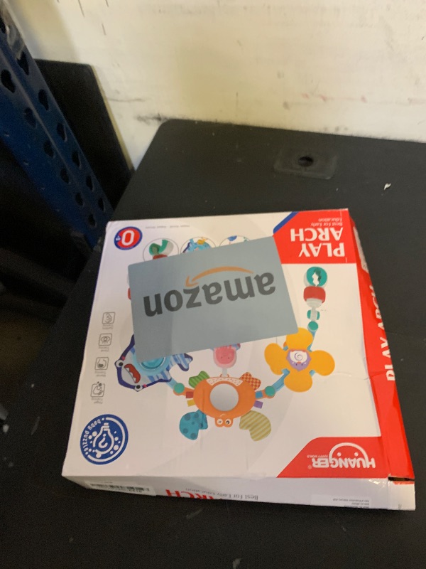 Photo 1 of UTOPLIKEY Adjustable Baby Stroller Arch Toy, Car Seat Toys for Infants 6-12 Months Bassinet Hanging Toy Bar Attachment with Mirror & Sound, Crib Comfort Gift for Birthday, Baby Shower