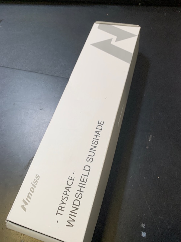 Photo 1 of [Upgraded] Nmoiss Windshield Sun Shade Umbrella - [Vinyl Coating Heat Shield] Protect Car from Sun Rays & Heat Damage Keep Cool and Protect Interior, Spring Structure Edge Medium 56" L x 31" W