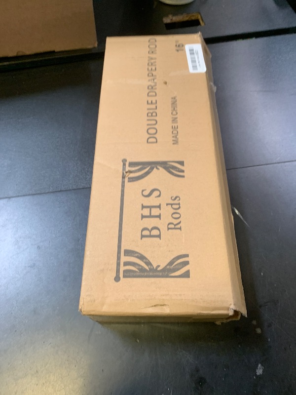 Photo 1 of 1 Inch Silver Double Curtain Rod for Windows - Tension curtain rod 84 to 120 Inchs -BHSRODS Home Double Window Rods for Living Room & Bedroom