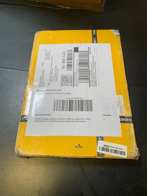 Photo 1 of VANELY Sewing Machines Extension Table for Singer 4411, 4423, 4432,4452,5511,5523 Heavy Duty Sewing Machines (Gray)