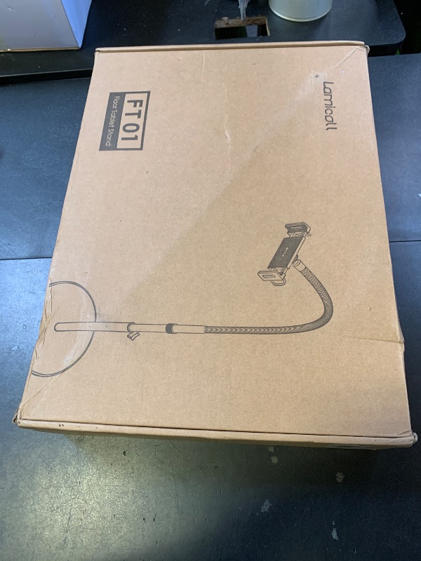 Photo 1 of Lamicall Tablet Floor Stand Gooseneck - Swivel Tablet Holder Mount with Adjustable Height & 10.6lb Stable Base, for iPad mini Air Pro 12.9/9.7, Tab, Kindle, iPhone Air 17 Pro Max, Phones (4.7-13")