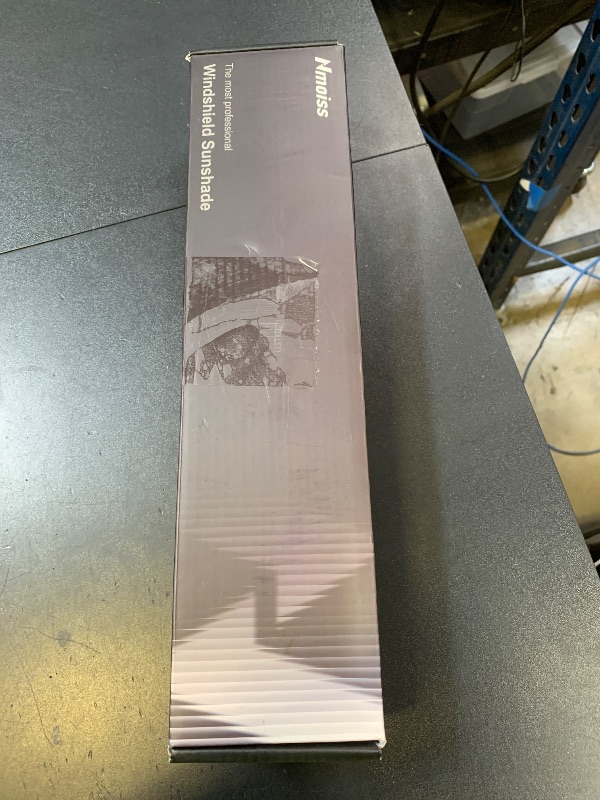 Photo 1 of [Upgraded] Nmoiss Windshield Sun Shade Umbrella - [Vinyl Coating Heat Shield] Protect Car from Sun Rays & Heat Damage Keep Cool and Protect Interior, Spring Structure Edge Medium 56" L x 31" W