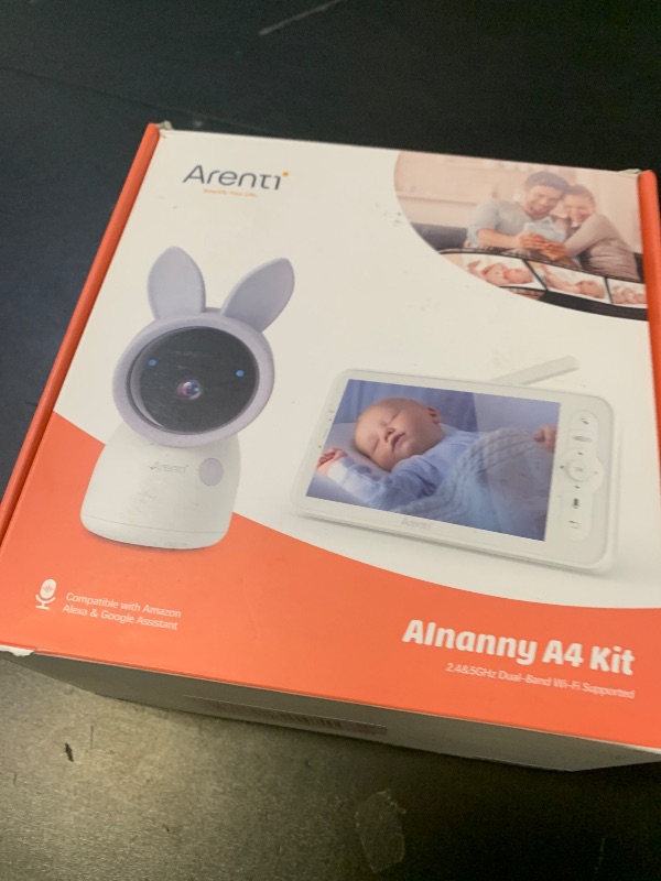 Photo 1 of ARENTI 2.4G&5G Smart Baby Monitor with Camera and Audio, 5’’ WiFi/No-WiFi 4MP Split Screen with Night Light, Smoothing Lullabies, Cry&Motion Detection, Temp&Humidity Senor, Free APP with Motion Video