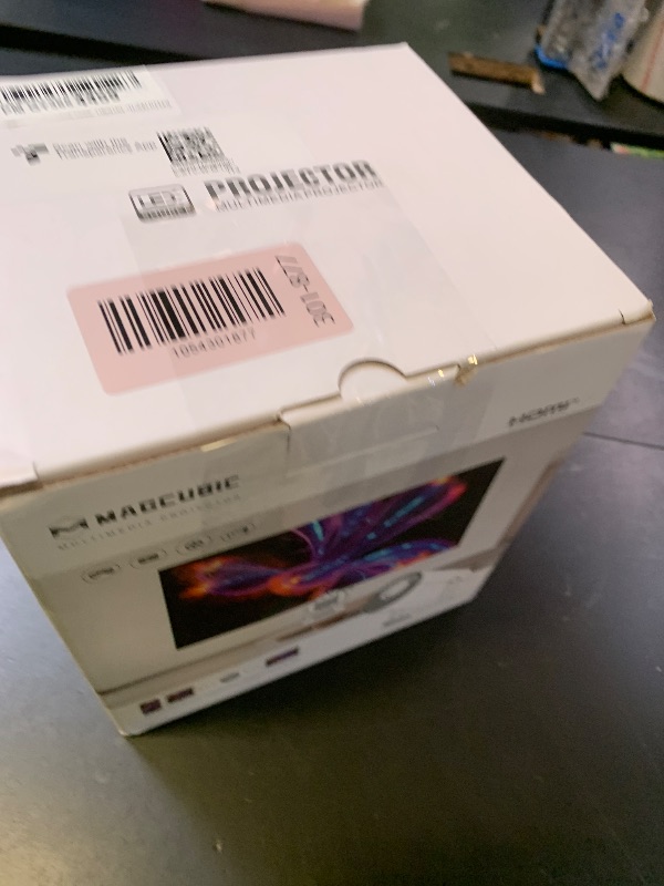 Photo 1 of ?Electric Focus?Magcubic Mini Projector 4K Support, Portable Projector with WiFi 6 and Bluetooth 5.4, Smart Proyector, 5W Soundbase Speaker, 180°Rotation for Home Theater