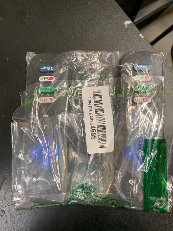 Photo 1 of (Pack of 2) Replacement Remote Control Only for Roku TV, Compatible for TCL Roku/Hisense Roku/Onn Roku/Sharp Roku/Element Roku/Westinghouse Roku/Philips Roku Smart TVs (Not for Roku Stick and Box)