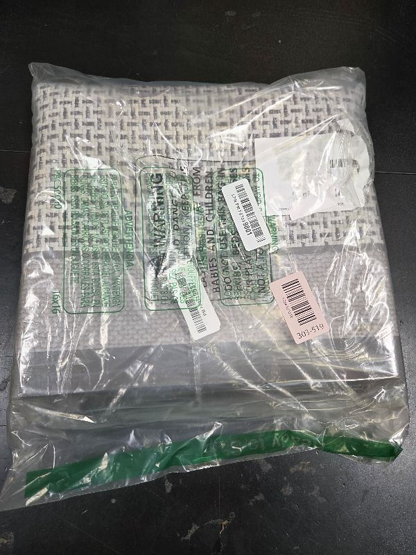 Photo 1 of QiCaiJia Non Slip Thin Bath Mat Bathroom Rugs, Rubber Backing Ultra Thin Bathroom Rug Fit Under Door, Quick Dry Super Absorbent Washable Shower Bath Mats, Grey 24x36