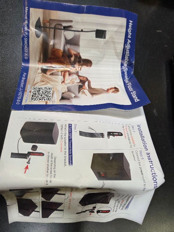 Photo 1 of HEIGHT ADJUSTABLE SPEAKER FLOOR STAND