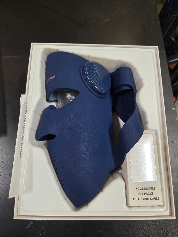 Photo 1 of INIA Glow 4D Wireless Red Light Therapy Mask for face – Dual NIR, 320 LEDs, 4 Modes, Under-Eye Cooling, Cordless & Rechargeable LED Face Mask for Home & Travel, Skincare Gifts for Women Mom Wife, Blue