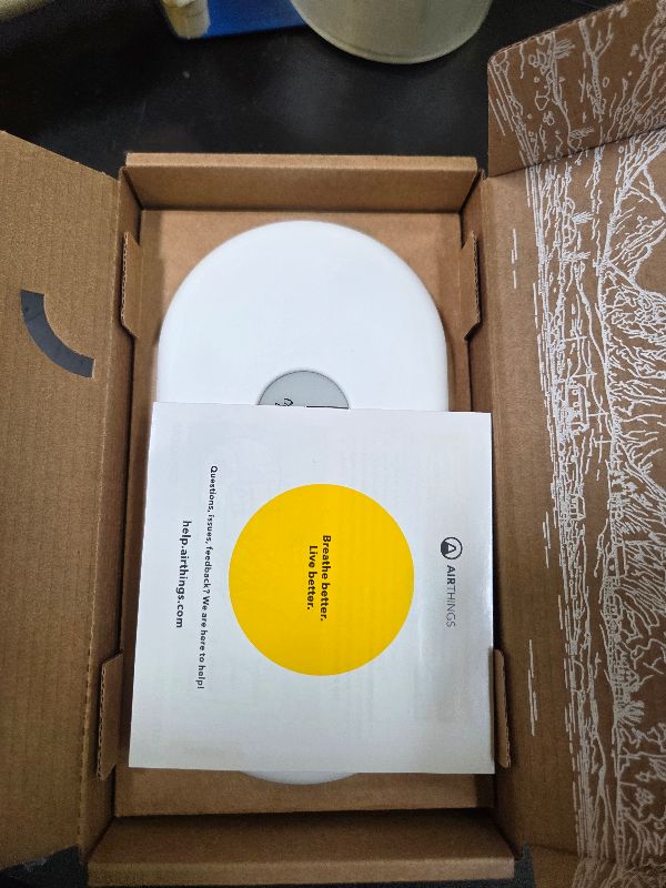 Photo 1 of Airthings 2960 View Plus - Battery Powered Radon & Air Quality Monitor (PM, CO2, VOC, Humidity, Temp, Pressure)