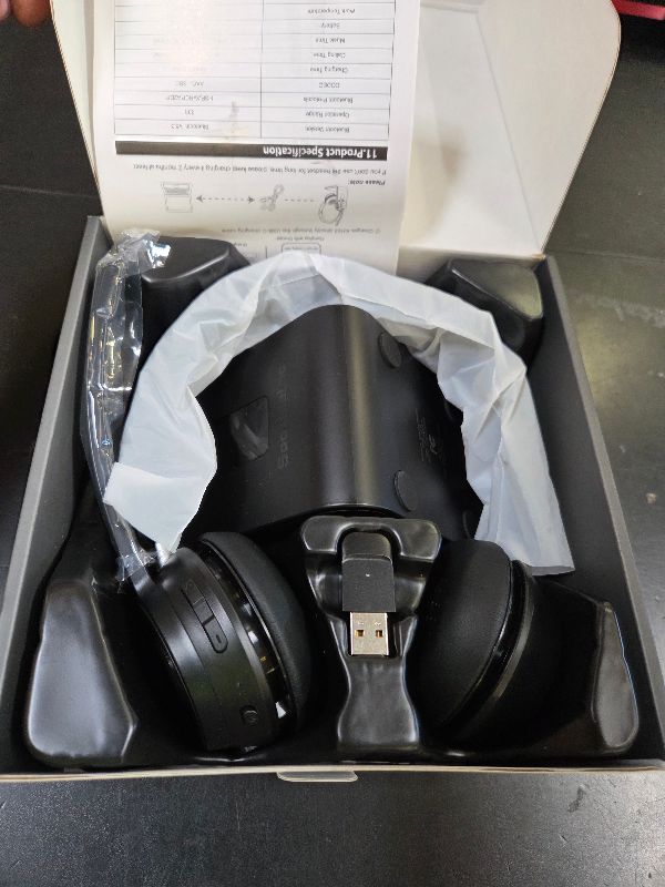 Photo 1 of (Upgraded Version) Wireless Headset, Bluetooth Headset with Noise Cancelling Microphone, Best Headphones with Mic Mute & USB Dongle for PC/Computer/Laptop/Cell Phones/Remote Work/Call Center