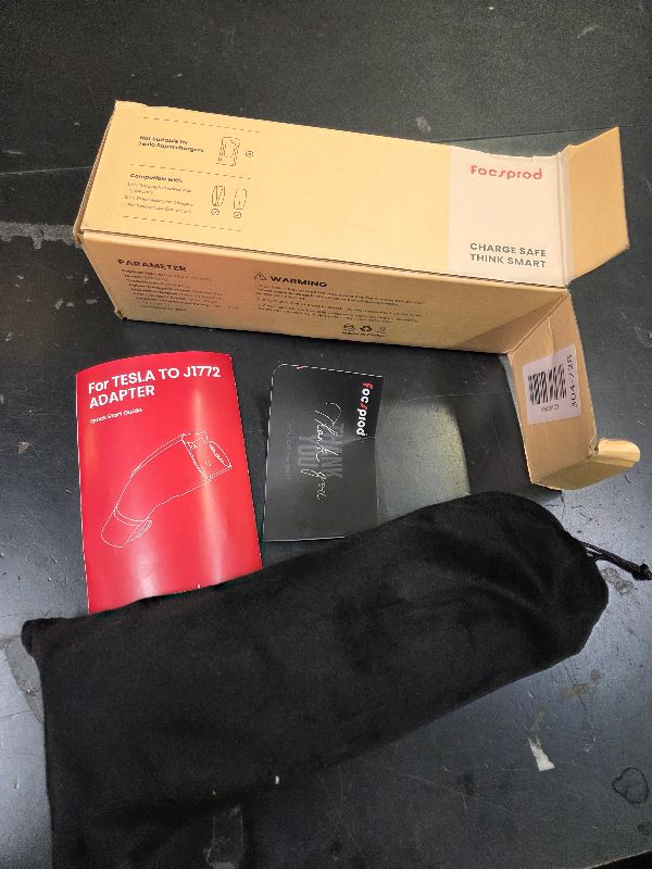 Photo 1 of FOCSPROD for Tesla to J1772 Charger Adapter, Max 60A 250V for NACS to J1772 Electric Vehicles Charging Adapter Compatible with Tesla Mobile/Wall Connectors, Destination Chargers -UL 2252