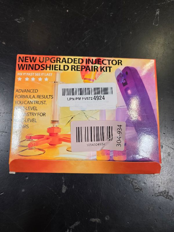 Photo 1 of Windshield Repair Kit, Windshield Crack Repair Kit with Suction Cup Curing Light, 2 Pcs Car Glass Repair Kit Quick Fix for Chips & Cracks, Windshield Chip Repair Kit, Automotive Nano Fluid?Orange?