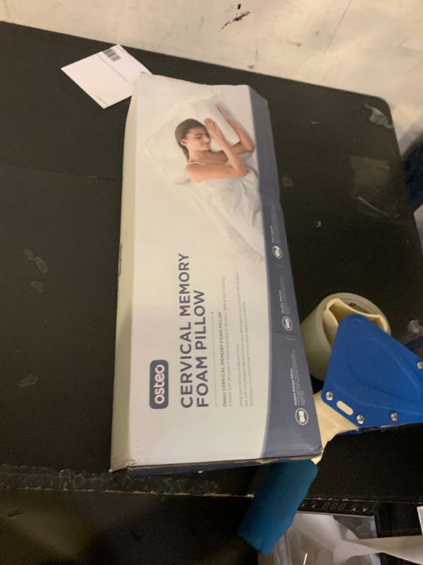Photo 1 of Osteo Cervical Pillow for Neck Pain Relief, Hollow Design Odorless Memory Foam Pillows with Cooling Case, Adjustable Orthopedic Bed Pillow for Sleeping, Support for Side Back Sleepers