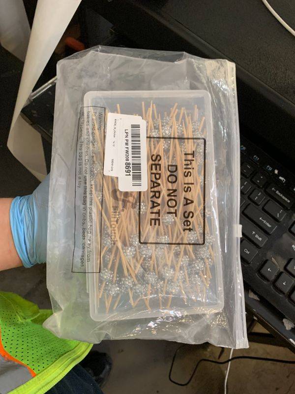 Photo 1 of 100 Pack Cocktail Picks cute red Cake Decorations Bamboo Cocktail Sticks Decorative Food Desserts Cupcake Toppers for Party Birthday Decoration